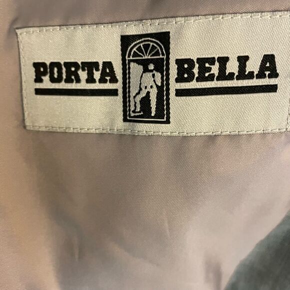 Porta Bella Suit Jacket Blazer 46R Mens Gray 3 Button Sports Coat Notch Collar - Picture 8 of 10